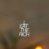 Eat the Rich Ketting | Goud & Zilver | Statementketting
