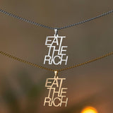 Eat the Rich Ketting | Goud & Zilver | Statementketting