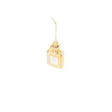 Kerstornament parfumfles hanger van glas - 5x2,5x9 cm