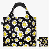 SMILEY bloemen zwarte tas van gerecycled materiaal
