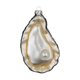 Kerstornament oester, glas, 10 cm