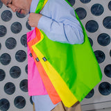 NEON groene tas van gerecycled materiaal