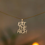 Eat the Rich Ketting | Goud & Zilver | Statementketting