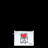 KEITH HARING Hond, Hart, Liefde Reflecterende Ritszakken