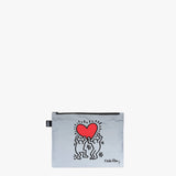 KEITH HARING Hond, Hart, Liefde Reflecterende Ritszakken