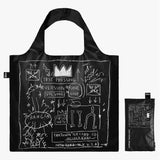JEAN-MICHEL BASQUIAT Kroon Zwart Metallic Tas