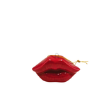 Kersthanger - Lip - Keramiek - Rood - 6,5x2x4cm