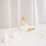 Kerstornament parfumfles hanger van glas - 5x2,5x9 cm