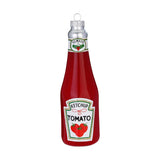 Kerstornament ketchup, glas, 13 cm