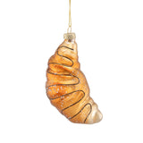 Chocolade croissantvormige kerstbal