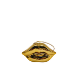 Kersthanger - Lip - Keramiek - Goud - 6,5x2x4cm