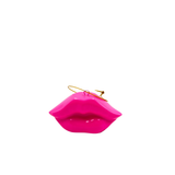 Kersthanger - Lip - Keramiek - Neonroze - 6,5x2x4cm