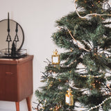 Kerstornament parfumfles hanger van glas - 5x2,5x9 cm